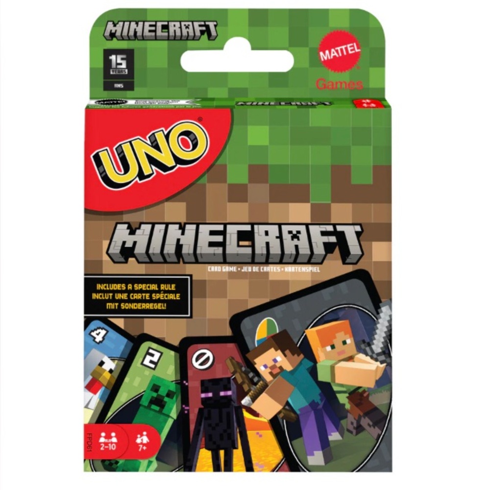 NWT Mattel UNO Minecraft Card Game